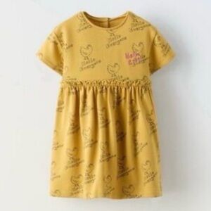 NWOT ZARA Kids Easter Spring Chicken Dress